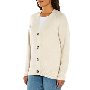WORN ONLY ONCE! Gap Knitted Cardigan—Off White/Cream, Size Medium